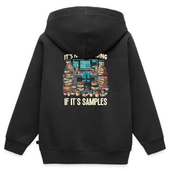 Microbiologist Microbiology Lab Staph Biology - Kinder Premium Organic Zip Hoodie - Schwarz - Hinten - AI Model Kid Male (0cm)