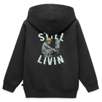 Electrician, Electronics Technician - Kids Premium Organic Zip-up Hoodie - black - Back - AI Model Kid Male (0cm)