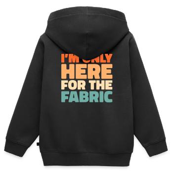 Machine à coudre Machine à coudre - Sweat Premium à capuche zippé enfant bio - noir - Dos - AI Model Kid Male (0cm)