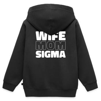 Sororité Soroitas Sigma Mama - Sweat Premium à capuche zippé enfant bio - noir - Dos - AI Model Kid Male (0cm)