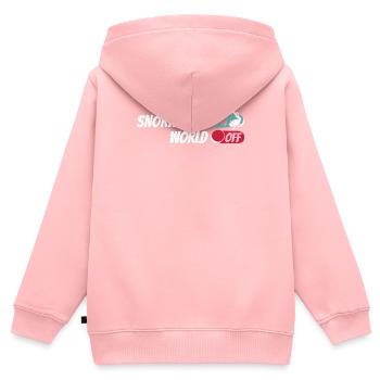 Schnorcheln Snorkeling On World Off - Kids Premium Organic Zip-up Hoodie - rose - Back - AI Model Kid Female (0cm)