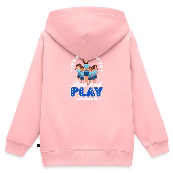 4. Juli Sportlehrer Gutes Laufen Und Spielen - Kinder Premium Organic Zip Hoodie - Rosa - Hinten - AI Model Kid Female (0cm)