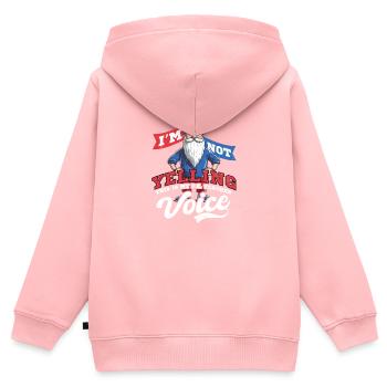 4. Juli Sportlehrer schreit keinen Stimmzwerg - Kinder Premium Organic Zip Hoodie - Rosa - Hinten - AI Model Kid Female (0cm)