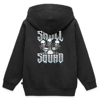 Batterie Batteurs Batteurs - Sweat Premium à capuche zippé enfant bio - noir - Dos - AI Model Kid Male (0cm)