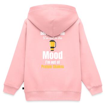 Sprich Nicht Mit Mir, Ich Bin Nicht In Der - Kinder Premium Organic Zip Hoodie - Rosa - Hinten - AI Model Kid Female (0cm)