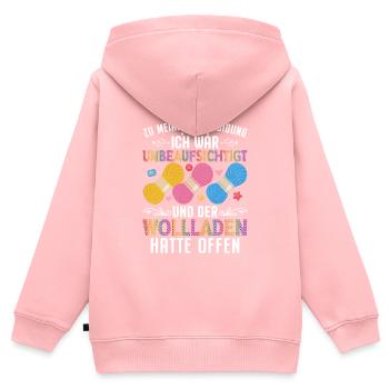 Hobby Knitting Crochet Mom Mom Grandma Gift - Kids Premium Organic Zip-up Hoodie - rose - Back - AI Model Kid Female (0cm)