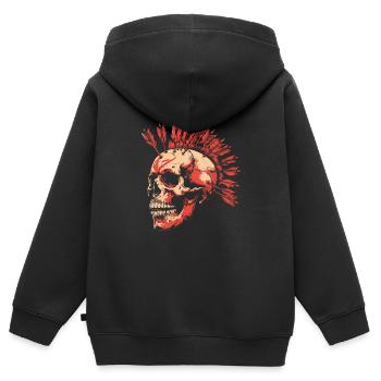 Bogenjagd Bogenjäger Iroquois - Kinder Premium Organic Zip Hoodie - Schwarz - Hinten - AI Model Kid Male (0cm)