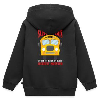School Bus Pre-trip Checklist, Not Bent, 6 - Kids Premium Organic Zip-up Hoodie - black - Back - AI Model Kid Male (0cm)