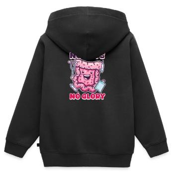 GI Nurse No Guts No Glory - Kids Premium Organic Zip-up Hoodie - black - Back - AI Model Kid Male (0cm)