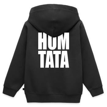 Humtata Spielmannszug Blaskapelle Big Band Tätära - Kinder Premium Organic Zip Hoodie - Schwarz - Hinten - AI Model Kid Male (0cm)