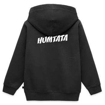 Humtata Spielmannszug Blaskapelle Big Band Tätära - Kinder Premium Organic Zip Hoodie - Schwarz - Hinten - AI Model Kid Male (0cm)