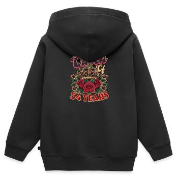 54th Birthday Queen of 54 Years - Kids Premium Organic Zip-up Hoodie - black - Back - AI Model Kid Male (0cm)