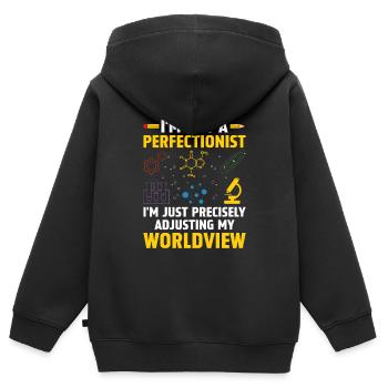 Naturwissenschaftliches Lehramt Lehramt Biologie Chemie P - Kinder Premium Organic Zip Hoodie - Schwarz - Hinten - AI Model Kid Male (0cm)