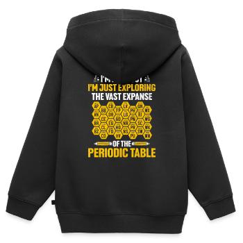 Naturwissenschaftliches Lehramt Lehramt Biologie Chemie P - Kinder Premium Organic Zip Hoodie - Schwarz - Hinten - AI Model Kid Male (0cm)