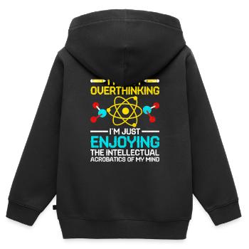 Naturwissenschaftliches Lehramt Lehramt Biologie Chemie P - Kinder Premium Organic Zip Hoodie - Schwarz - Hinten - AI Model Kid Male (0cm)