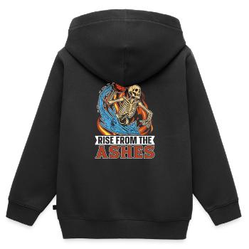 Wasserball Wasserballer - Kinder Premium Organic Zip Hoodie - Schwarz - Hinten - AI Model Kid Male (0cm)