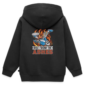 Breakdance Breakdancer Breakdancing - Sweat Premium à capuche zippé enfant bio - noir - Dos - AI Model Kid Male (0cm)