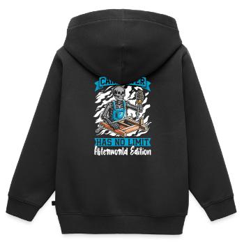 Carpenter Carpenter Carpenter Skeleton - Kids Premium Organic Zip-up Hoodie - black - Back - AI Model Kid Male (0cm)