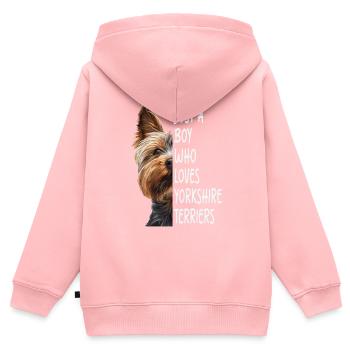 Yorkshire Terrier - Kids Premium Organic Zip-up Hoodie - rose - Back - AI Model Kid Female (0cm)
