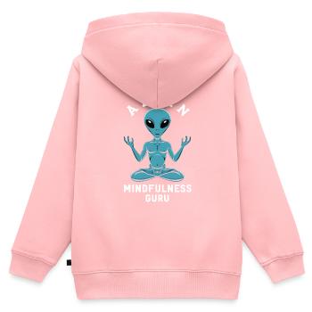 Meditation, Achtsamkeit, Entspannung Und - Kinder Premium Organic Zip Hoodie - Rosa - Hinten - AI Model Kid Female (0cm)
