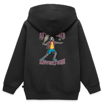 Tennis Afterworld Adventure - Kinder Premium Organic Zip Hoodie - Schwarz - Hinten - AI Model Kid Male (0cm)