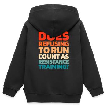 Schwarzer Humor Funny Quote Saying - Kinder Premium Organic Zip Hoodie - Schwarz - Hinten - AI Model Kid Male (0cm)