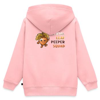 Offizieller Leaf Peeper Squad Leaf Peeping - Kinder Premium Organic Zip Hoodie - Rosa - Hinten - AI Model Kid Female (0cm)