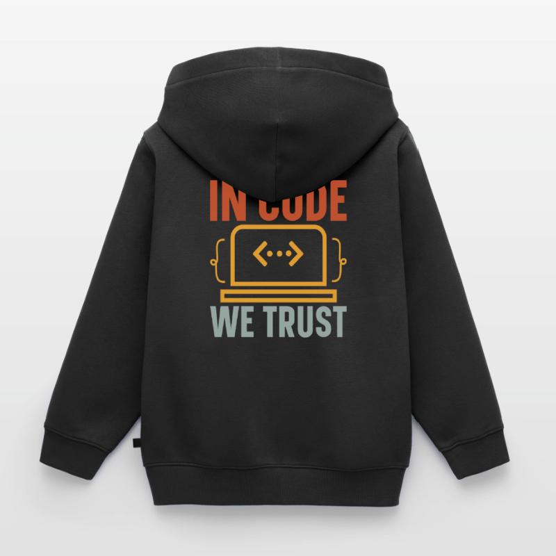 Programmer Computer Scientist Computer Nerd Gift Kids Premium Organic Zip-up Hoodie
