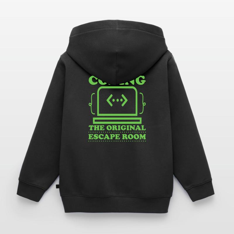 Programmer Computer Scientist Computer Nerd Gift Kids Premium Organic Zip-up Hoodie