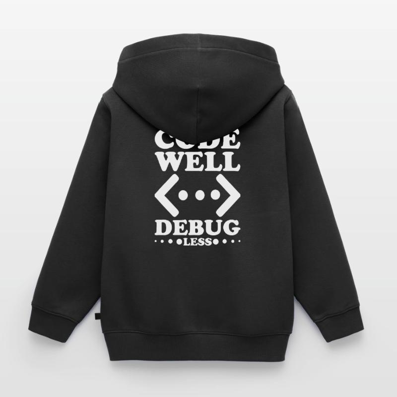 Programmer Computer Scientist Computer Nerd Gift Kids Premium Organic Zip-up Hoodie