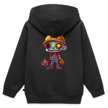 Pipe fitters Halloween - Kids Premium Organic Zip-up Hoodie - black - Back - AI Model Kid Male (0cm)
