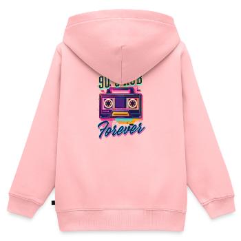 90s R&B 90'S R&B Forever - Kids Premium Organic Zip-up Hoodie - rose - Back - AI Model Kid Female (0cm)