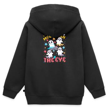 Le handicap invisible plus qu’il n’y paraît - Sweat Premium à capuche zippé enfant bio - noir - Dos - AI Model Kid Male (0cm)