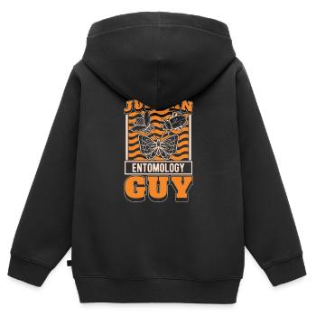 Entomologie Entomologe Insekt - Kinder Premium Organic Zip Hoodie - Schwarz - Hinten - AI Model Kid Male (0cm)