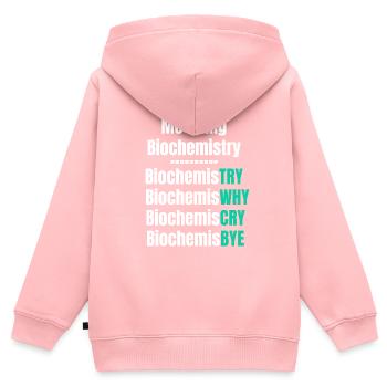 Ich Mache Biochemie, Biochemie-wissenschaftler, - Kinder Premium Organic Zip Hoodie - Rosa - Hinten - AI Model Kid Female (0cm)