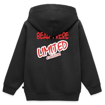 Schwager LIMITIERTE AUFLAGE - Kinder Premium Organic Zip Hoodie - Schwarz - Hinten - AI Model Kid Male (0cm)