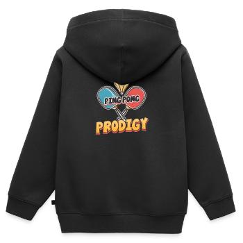 Ping Pong Ping Pong - Kids Premium Organic Zip-up Hoodie - black - Back - AI Model Kid Male (0cm)