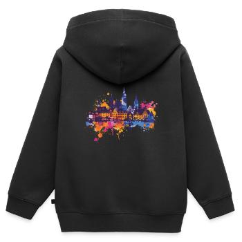 Rottenburg am Neckar - Kids Premium Organic Zip-up Hoodie - black - Back - AI Model Kid Male (0cm)