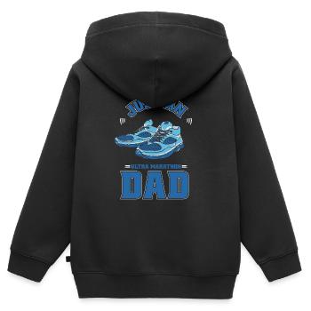 Ultramarathon Just An Ultra Marathon Dad - Kinder Premium Organic Zip Hoodie - Schwarz - Hinten - AI Model Kid Male (0cm)