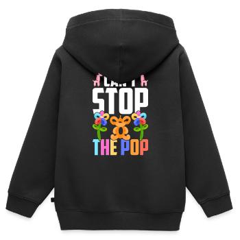 Balloon Twister Ballonkünstler Ballontiere - Kinder Premium Organic Zip Hoodie - Schwarz - Hinten - AI Model Kid Male (0cm)