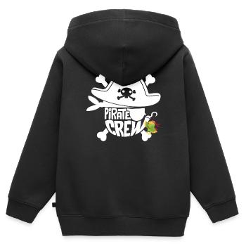 Piraten Geburtstag Party Gruppen Shirt Freibeuter - Kinder Premium Organic Zip Hoodie - Schwarz - Hinten - AI Model Kid Male (0cm)