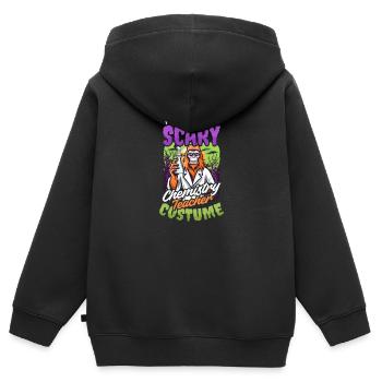 Halloween Chemielehrer Gruseliges Lehrerkostüm - Kinder Premium Organic Zip Hoodie - Schwarz - Hinten - AI Model Kid Male (0cm)
