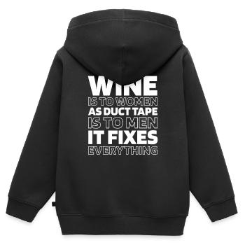 Schwarzer Humor Funny Quote Saying - Kinder Premium Organic Zip Hoodie - Schwarz - Hinten - AI Model Kid Male (0cm)