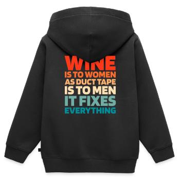 Schwarzer Humor Funny Quote Saying - Kinder Premium Organic Zip Hoodie - Schwarz - Hinten - AI Model Kid Male (0cm)