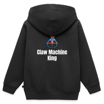 Klauenautomat King Lover Vending Amusement Park - Kinder Premium Organic Zip Hoodie - Schwarz - Hinten - AI Model Kid Male (0cm)