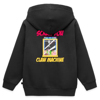 Screw You Claw Machine Lover Vending Amusement - Kinder Premium Organic Zip Hoodie - Schwarz - Hinten - AI Model Kid Male (0cm)