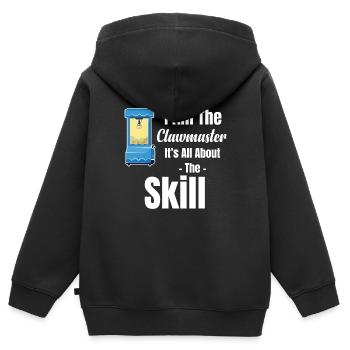 „i Am The Clawmaster“ Dreht Sich Alles Um Den - Kinder Premium Organic Zip Hoodie - Schwarz - Hinten - AI Model Kid Male (0cm)