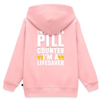 Pharmazeutischer Assistent Pharmazie Techniker - Kinder Premium Organic Zip Hoodie - Rosa - Hinten - AI Model Kid Female (0cm)