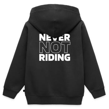 Rodéo Cowboy - Sweat Premium à capuche zippé enfant bio - noir - Dos - AI Model Kid Male (0cm)