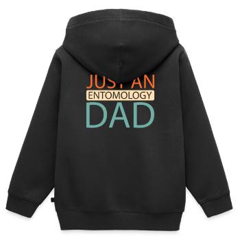 Entomologie Entomologe Insekt - Kinder Premium Organic Zip Hoodie - Schwarz - Hinten - AI Model Kid Male (0cm)